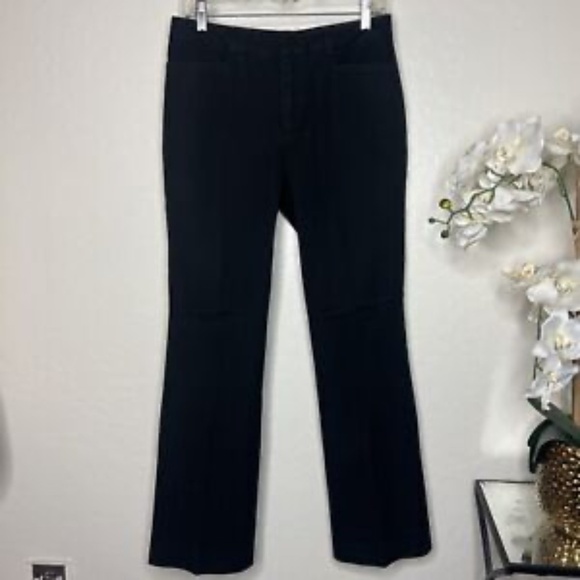 vintage gap bootcut stretch black Trouser Pants 8 R - Picture 1 of 4